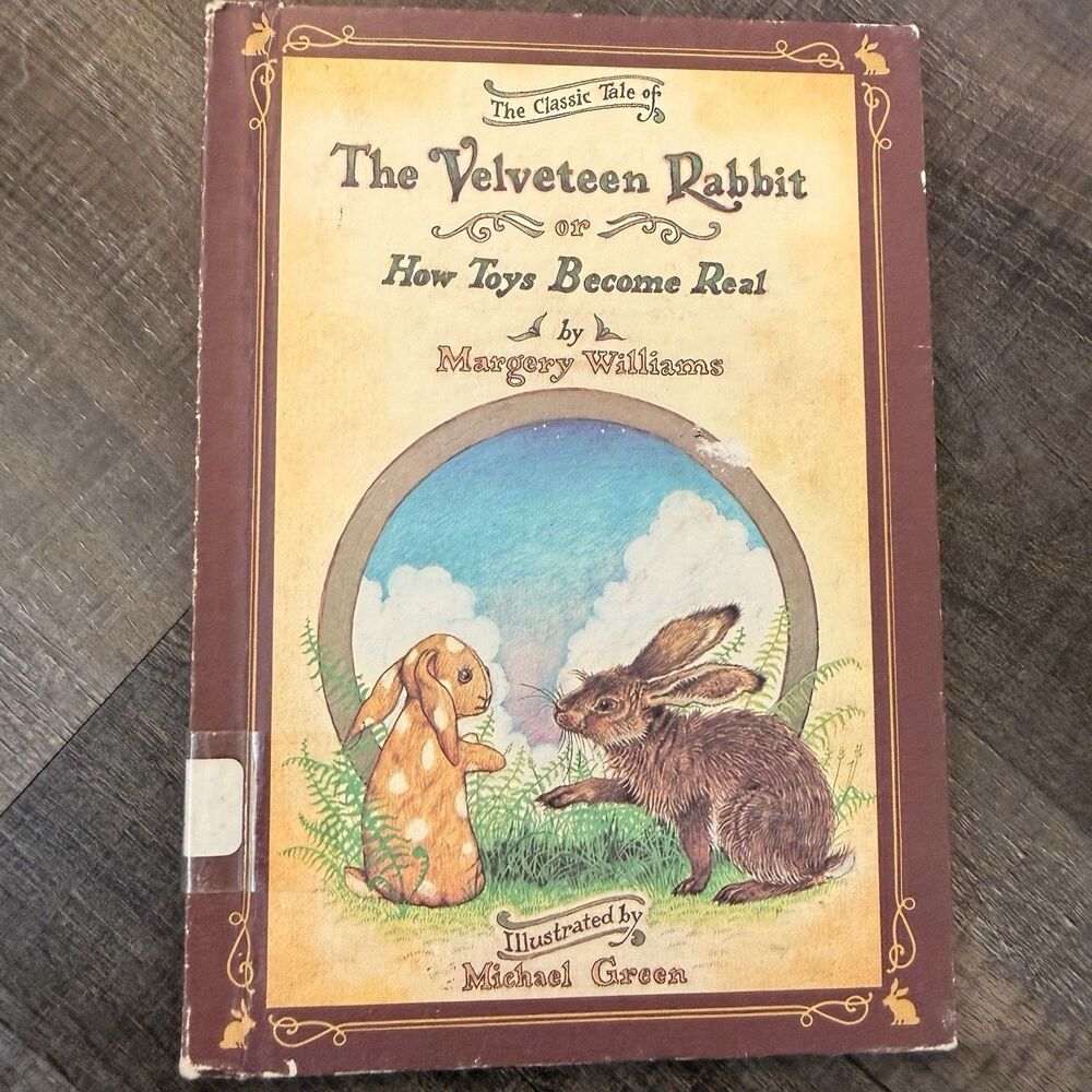 Vintage 1981 Library Copy of The Velveteen Rabbit Margery Williams Michael Green